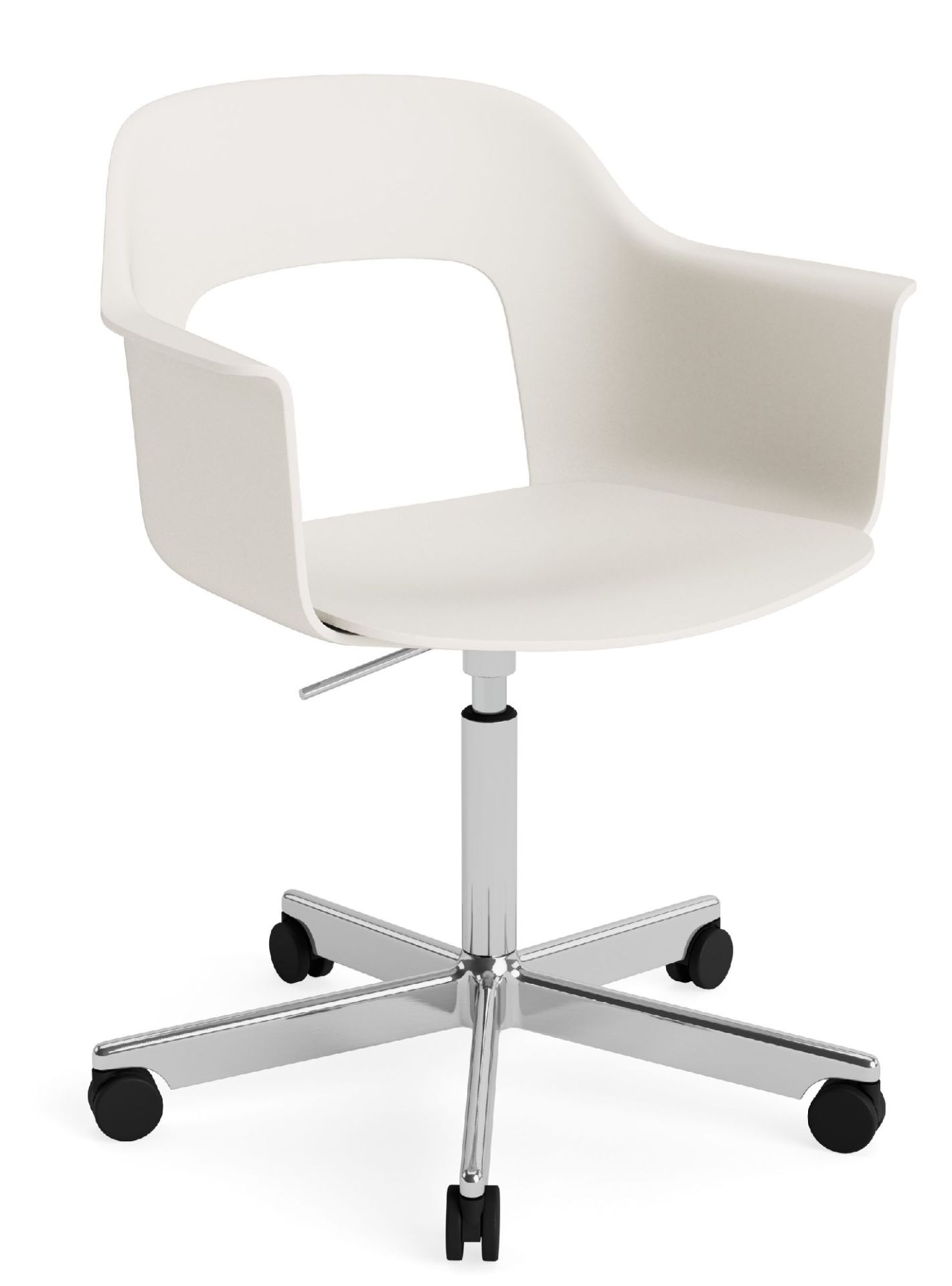 Layout Armchair 241 Fauteuil 5 pieds en étoile Mécanisme de rotation avec vérin à gaz Hay 